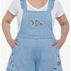 * Bottoms | Hunivers Disney Bambi Ruffle Denim Shortalls Plus Size