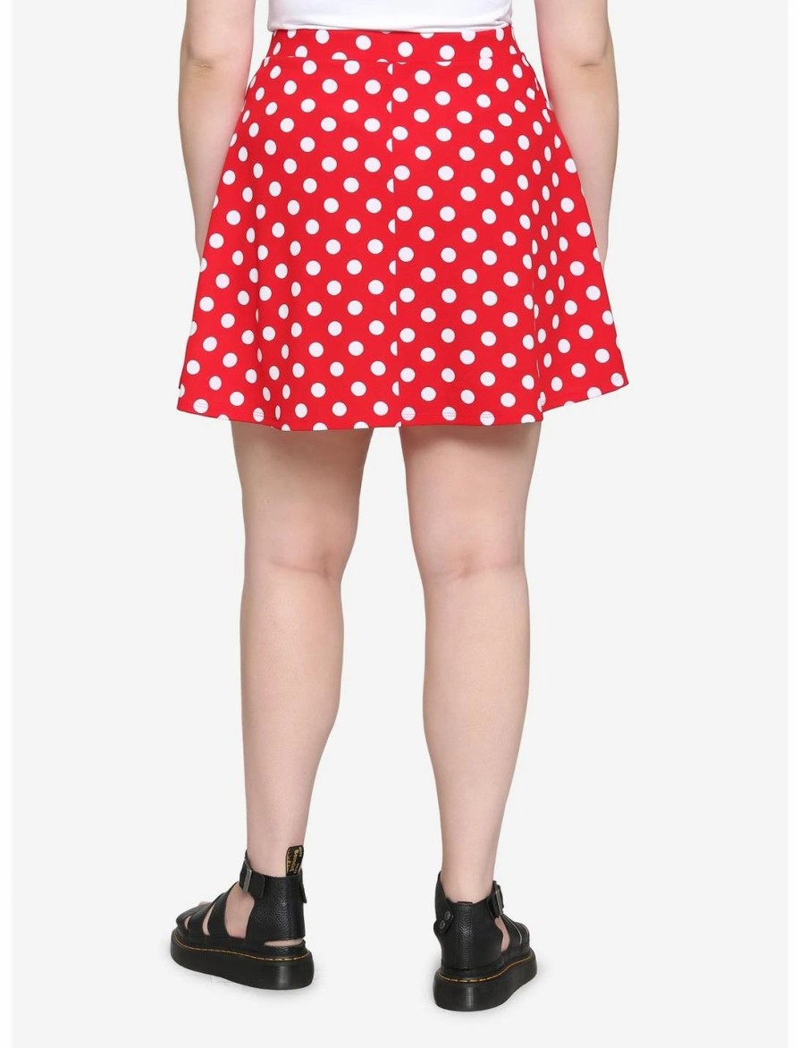 * Bottoms | Hunivers Red & White Polka Dot Skirt Plus Size