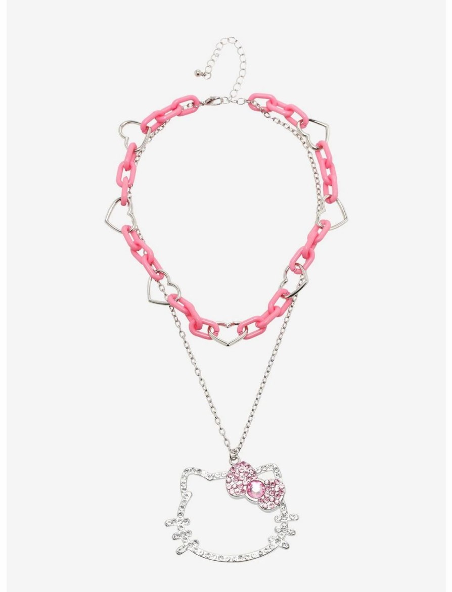 * Jewelry | Hunivers Hello Kitty Bling Pendant Chunky Chain Necklace