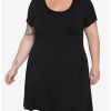 * Dresses | Hunivers Black Skater Dress Plus Size