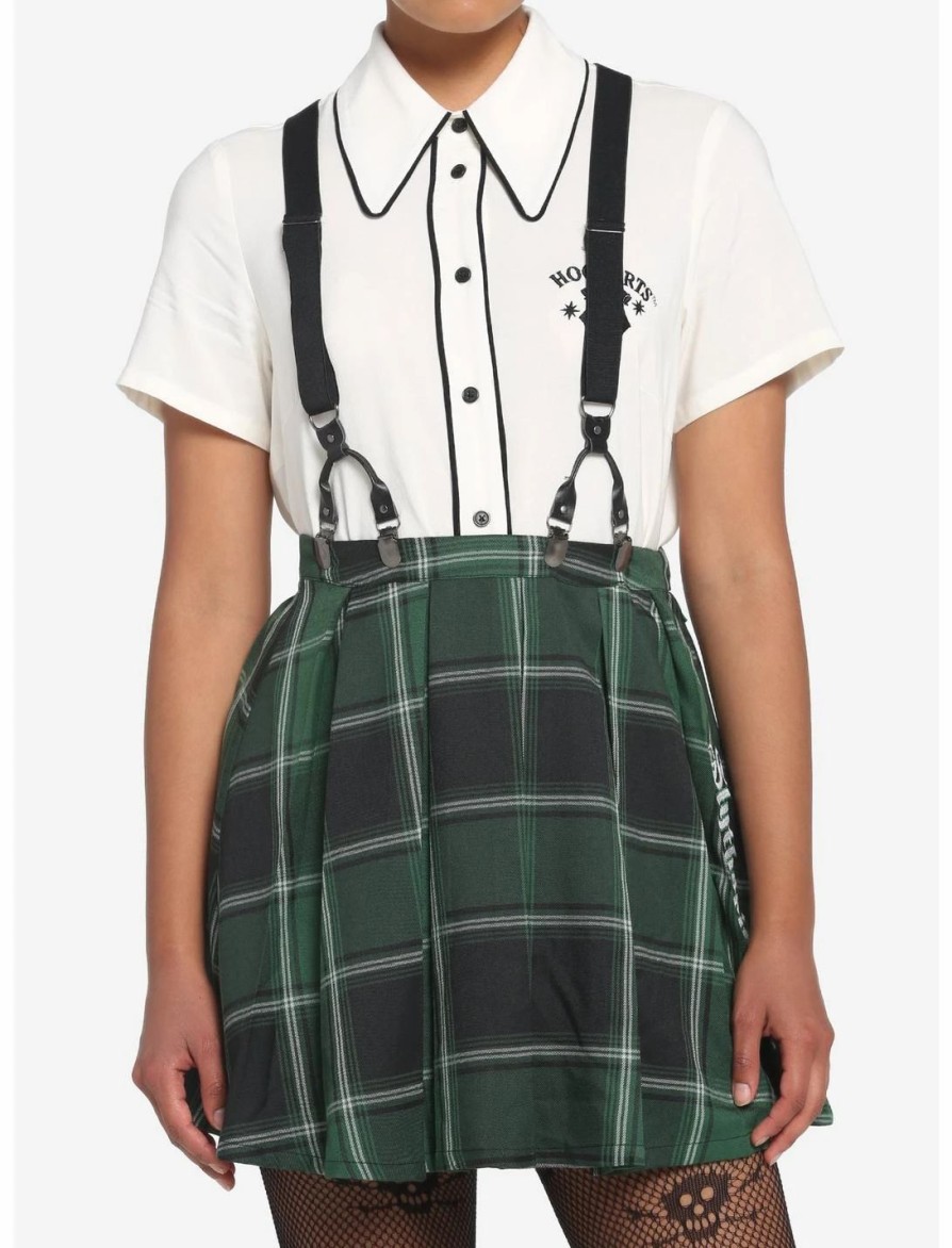 * Bottoms | Hunivers Harry Potter Slytherin Pleated Suspender Skirt