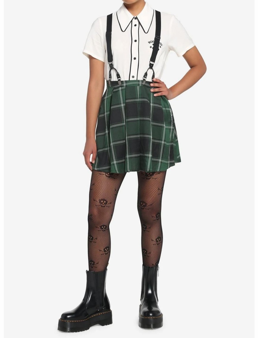 * Bottoms | Hunivers Harry Potter Slytherin Pleated Suspender Skirt