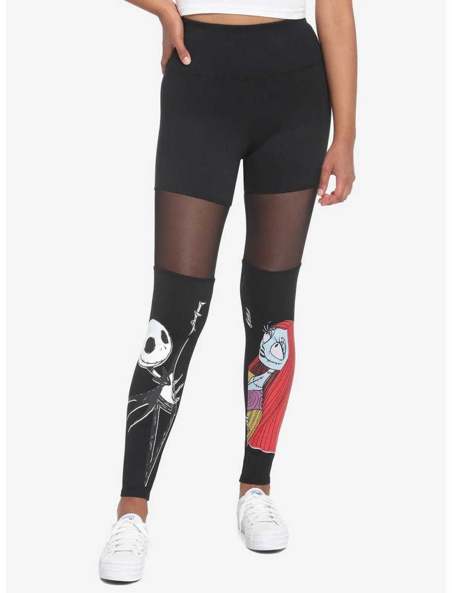 * Bottoms | Hunivers The Nightmare Before Christmas Jack & Sally Mesh Leggings