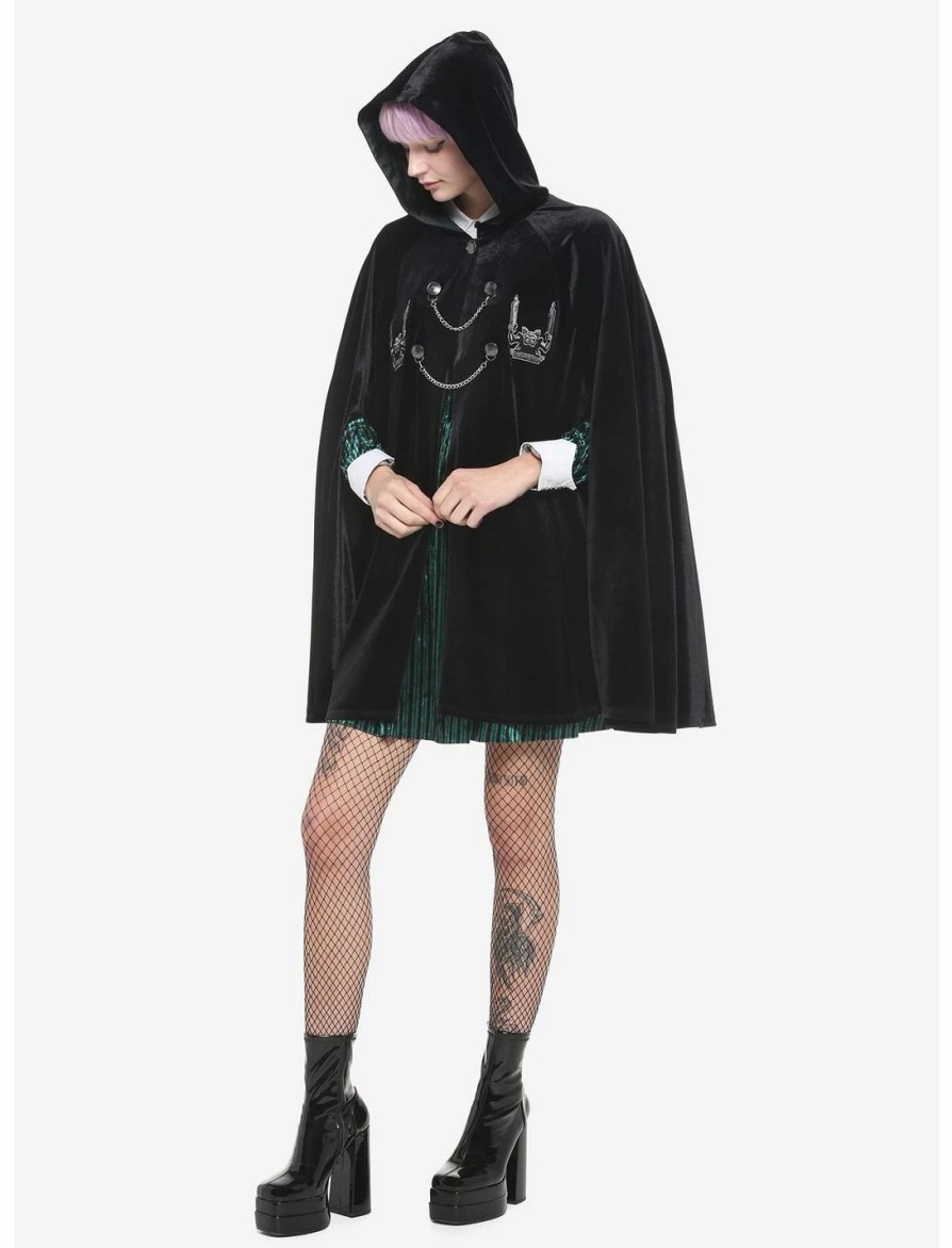 * Outerwear | Hunivers Her Universe Disney The Haunted Mansion Gargoyle Velvet Hooded Cape