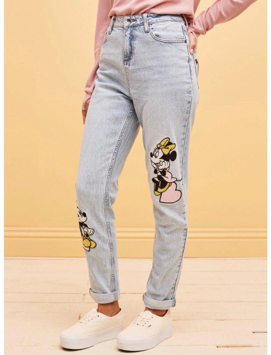 * Bottoms | Hunivers Her Universe Disney Mickey Mouse & Minnie Mouse Mom Jeans