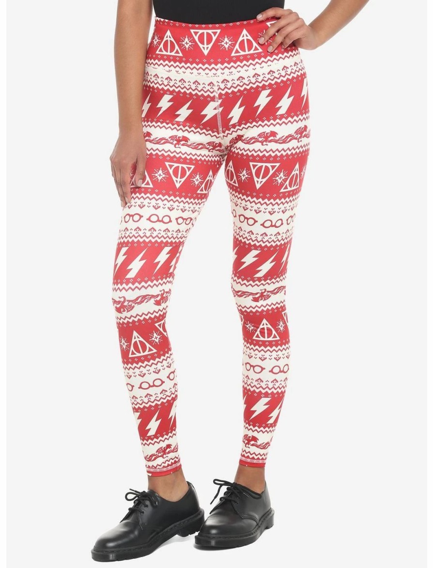 * Bottoms | Hunivers Harry Potter Icon Holiday Fair Isle Leggings