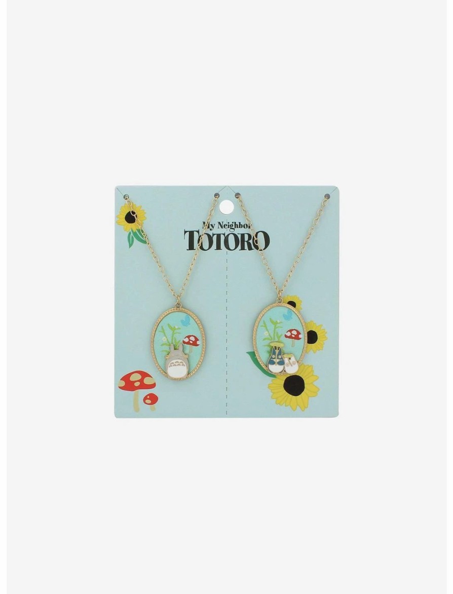 * Jewelry | Hunivers Studio Ghibli My Neighbor Totoro Embroidered Pendant Best Friend Necklace Set