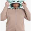 * Hoodies And Sweatshirts | Hunivers Her Universe Star Wars The Mandalorian Grogu Hoodie Plus Size