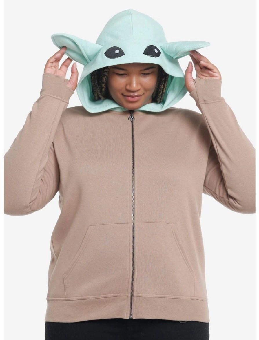 * Hoodies And Sweatshirts | Hunivers Her Universe Star Wars The Mandalorian Grogu Hoodie Plus Size