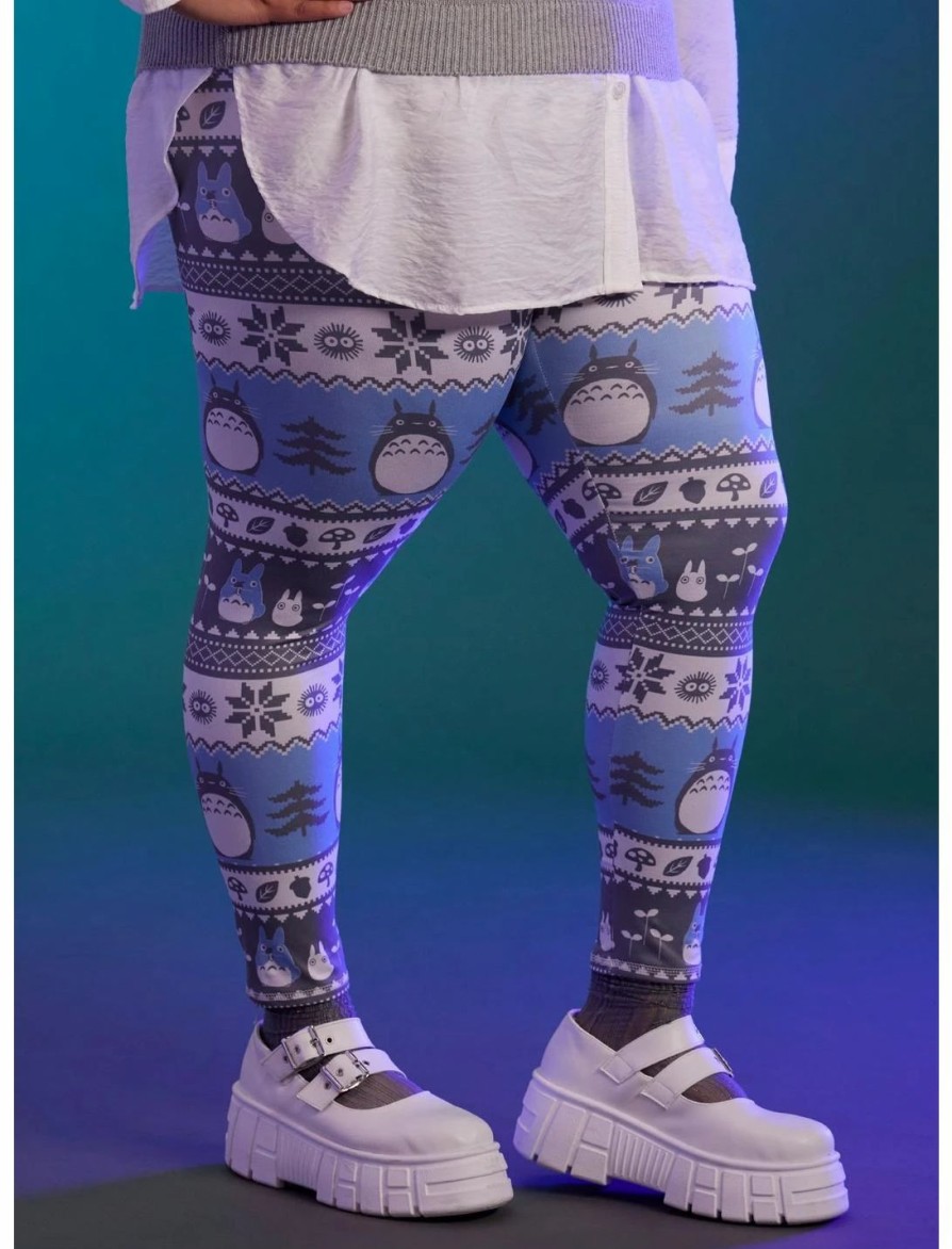 * Bottoms | Hunivers Her Universe Studio Ghibli My Neighbor Totoro Holiday Fair Isle Leggings Plus Size