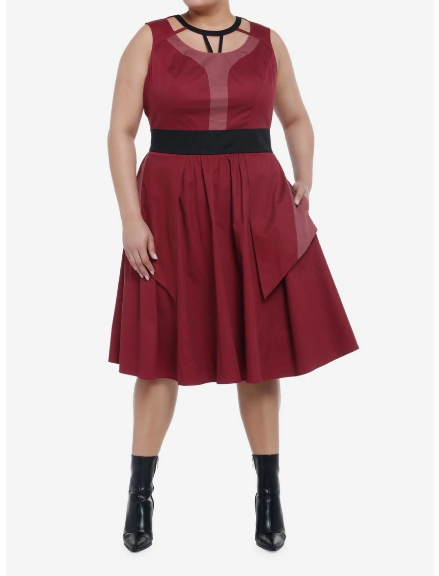 * Dresses | Hunivers Her Universe Marvel Doctor Strange In The Multiverse Of Madness Scarlet Witch Swing Dress Plus Size