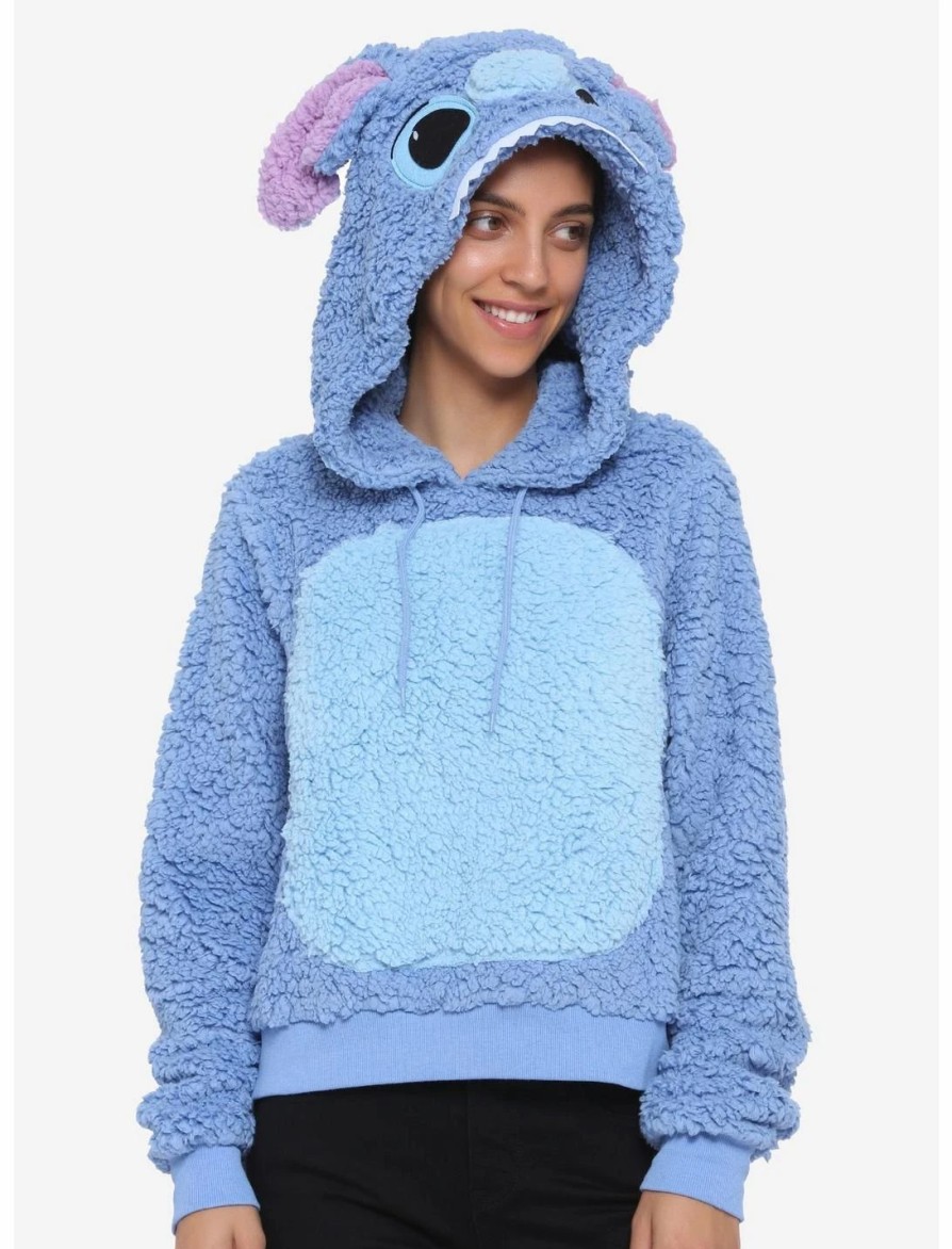 * Hoodies And Sweatshirts | Hunivers Disney Lilo & Stitch Sherpa Hoodie