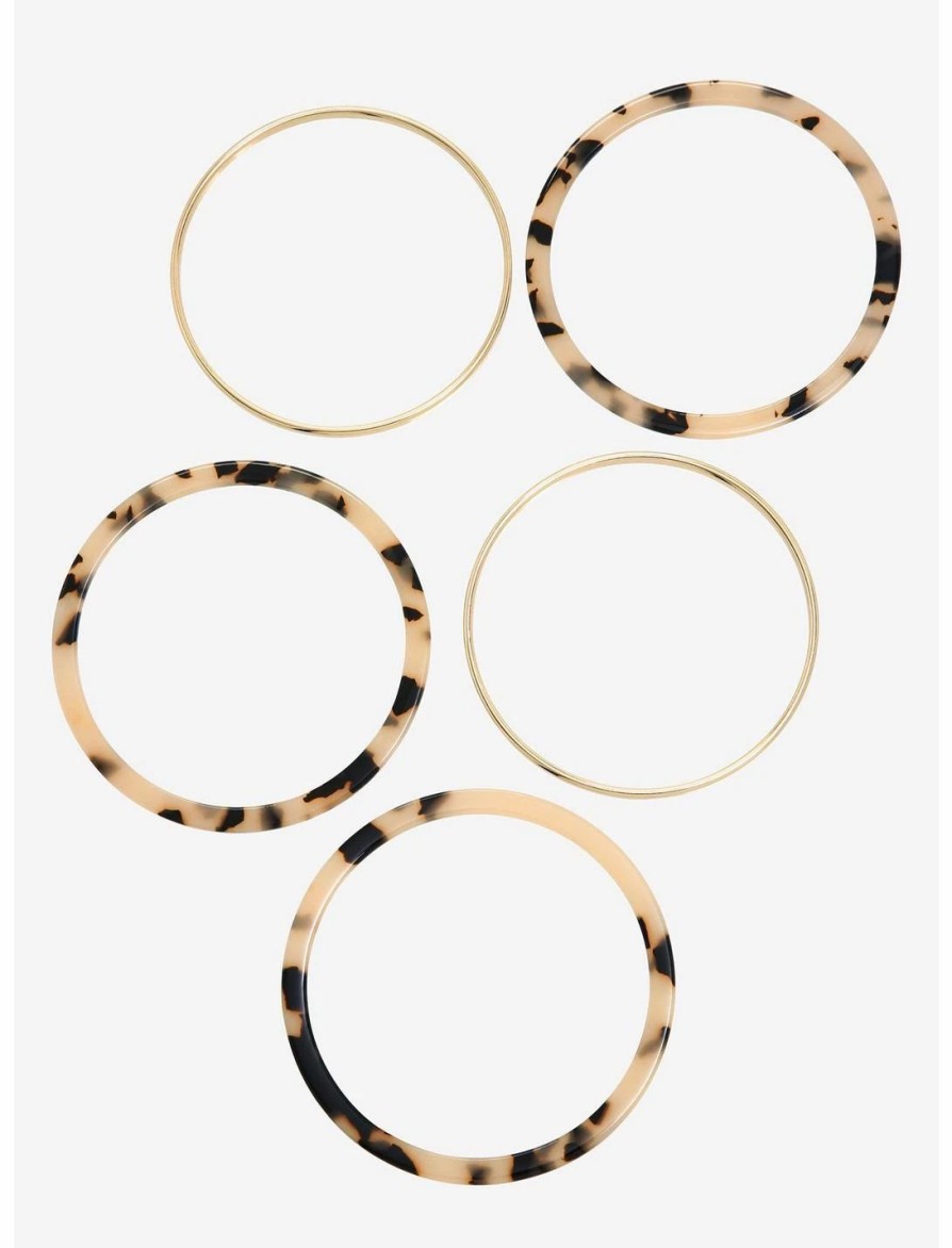 * Jewelry | Null Tortoise Shell Gold Bangle Bracelet Set