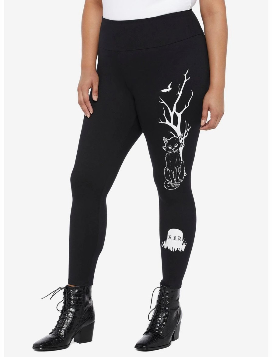 * Bottoms | Hunivers Her Universe Disney Hocus Pocus Binx Tombstone Leggings Plus Size