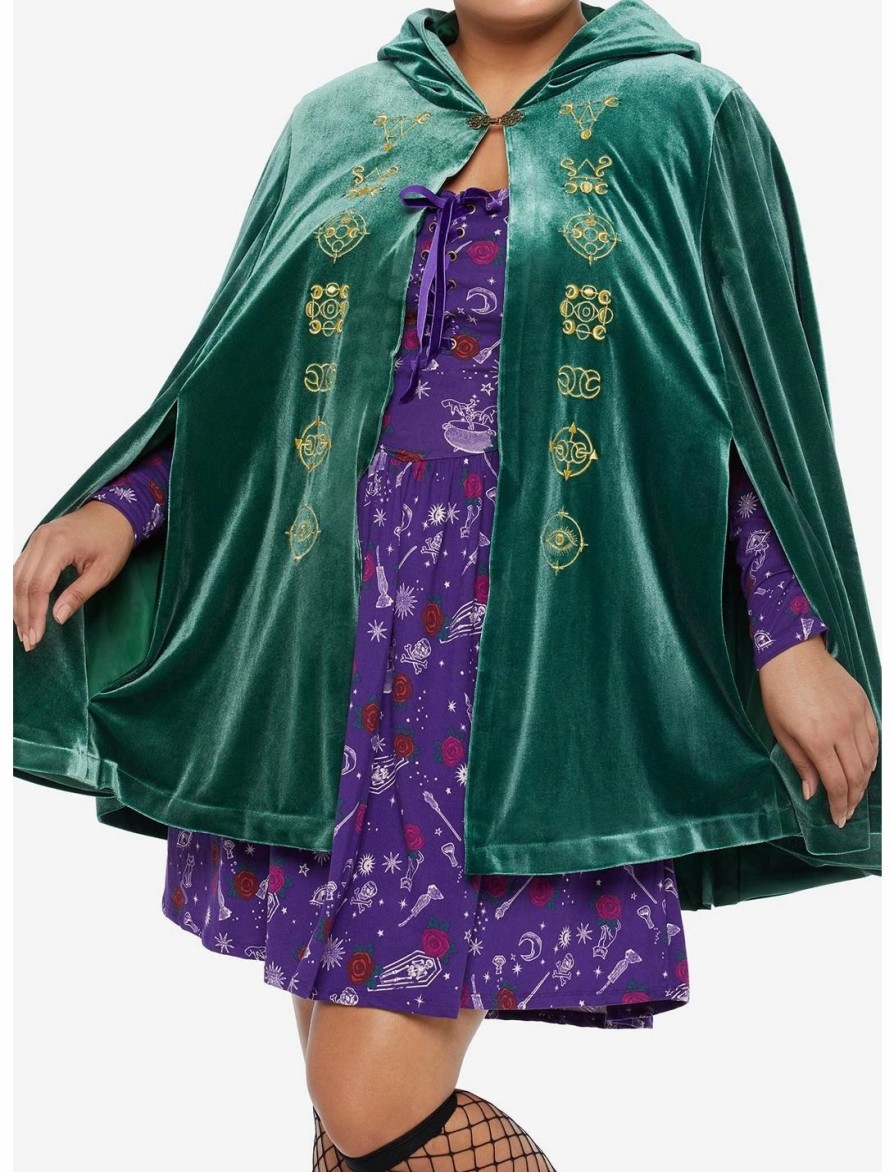 * Outerwear | Hunivers Her Universe Disney Hocus Pocus Winifred Velvet Hooded Cape Plus Size