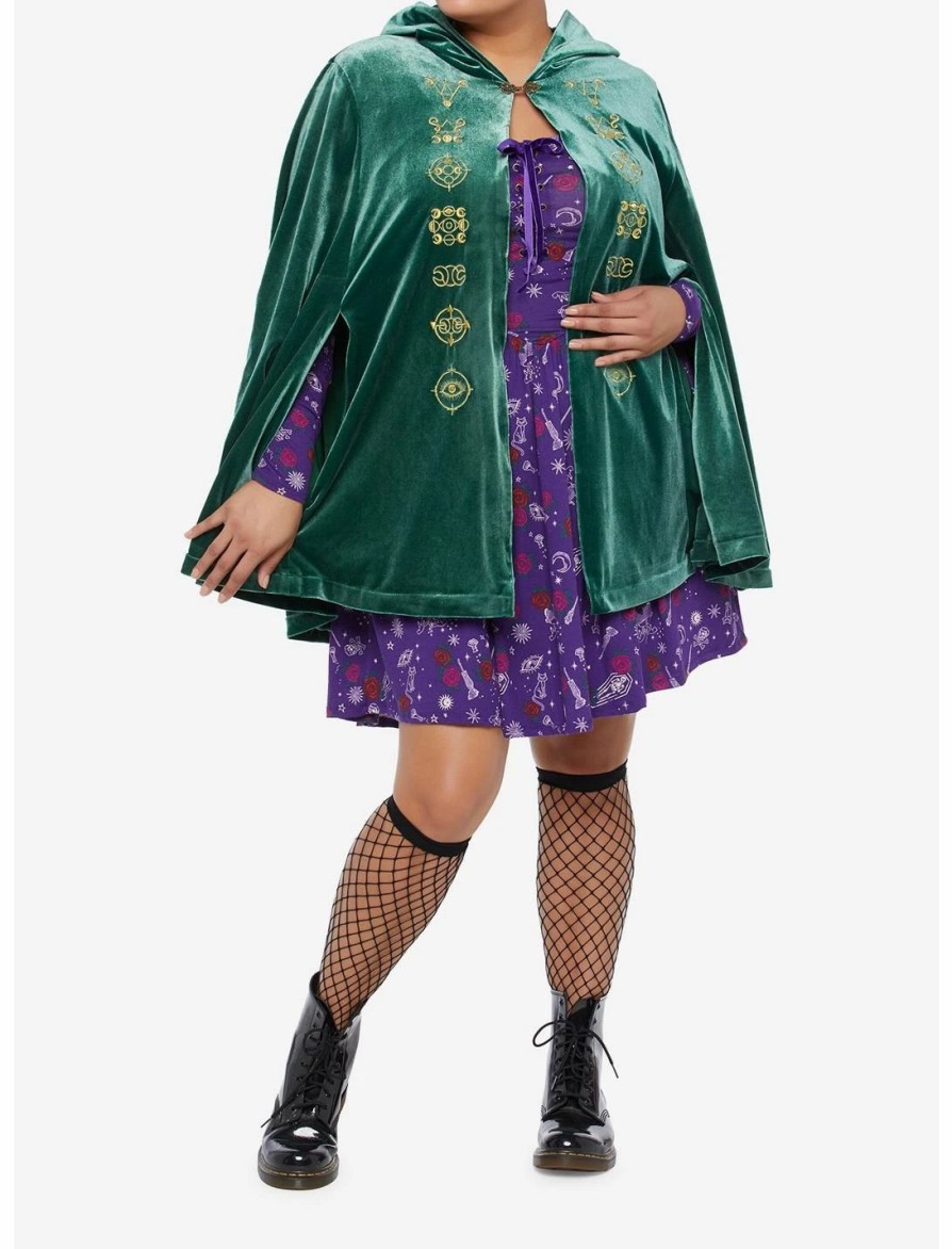 * Outerwear | Hunivers Her Universe Disney Hocus Pocus Winifred Velvet Hooded Cape Plus Size