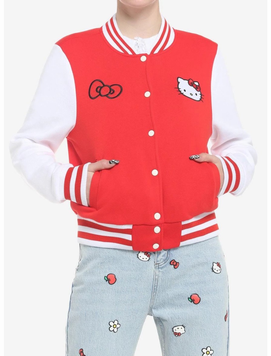 * Outerwear | Hunivers Hello Kitty Varsity Jacket