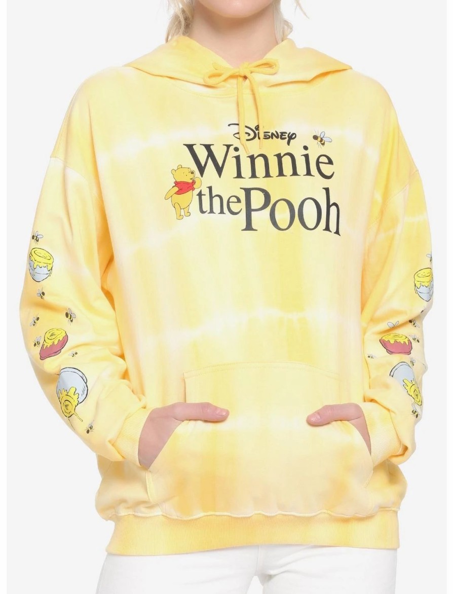 * Hoodies And Sweatshirts | Hunivers Disney Winnie The Pooh Yellow Wash Honey Pot Hoodie