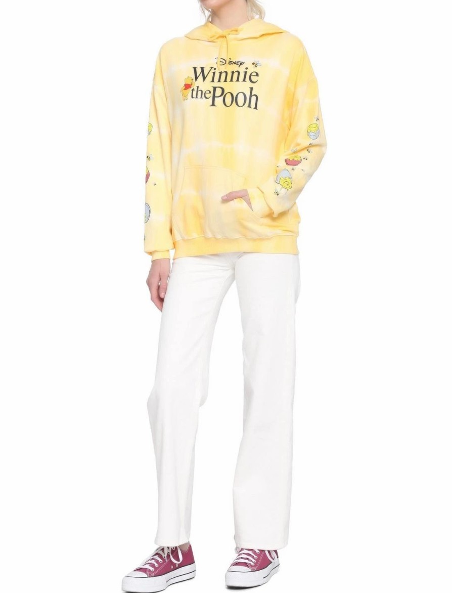 * Hoodies And Sweatshirts | Hunivers Disney Winnie The Pooh Yellow Wash Honey Pot Hoodie