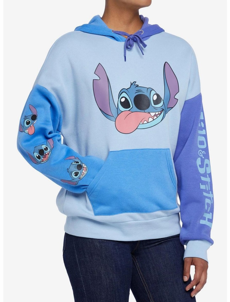 * Hoodies And Sweatshirts | Hunivers Disney Lilo & Stitch Color-Block Hoodie