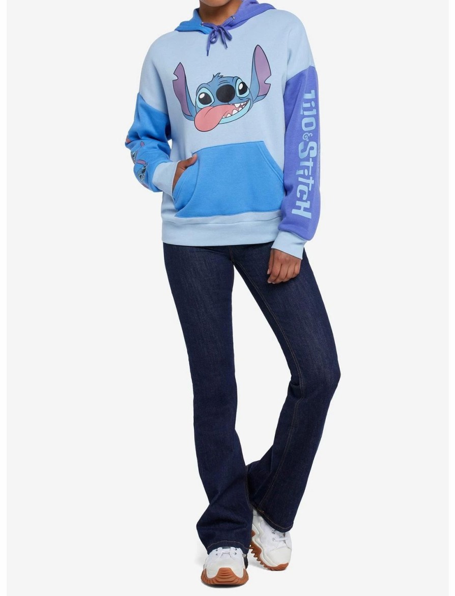 * Hoodies And Sweatshirts | Hunivers Disney Lilo & Stitch Color-Block Hoodie