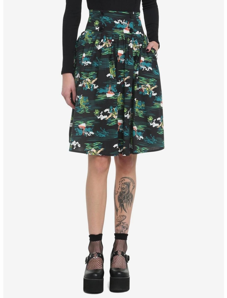 * Bottoms | Hunivers Universal Monsters Creature From The Black Lagoon Allover Print Skirt