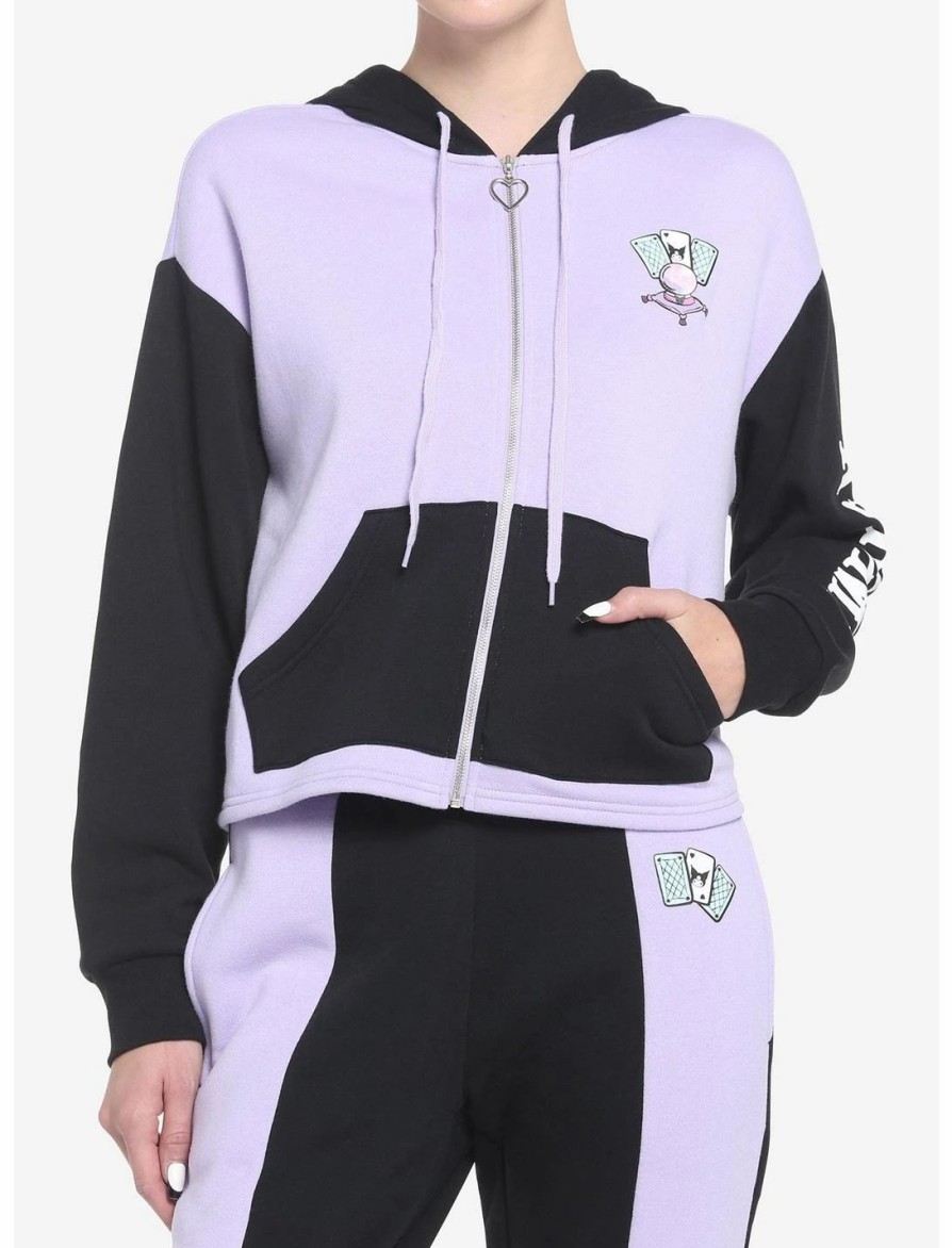 * Hoodies And Sweatshirts | Hunivers Kuromi Fortune Teller Color-Block Skimmer Hoodie