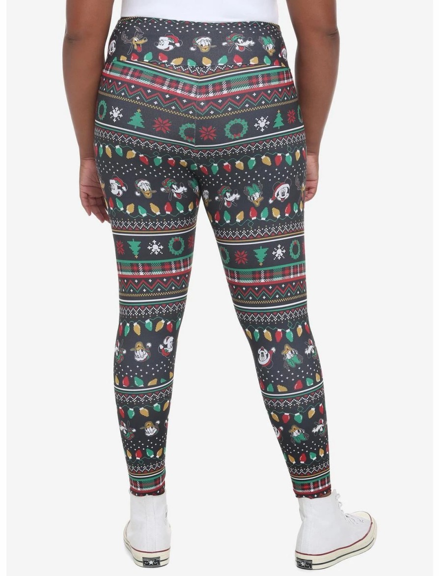 * Bottoms | Hunivers Her Universe Disney Holiday Mickey Mouse & Friends Fair Isle Leggings Plus Size