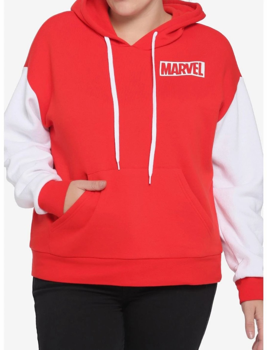 * Hoodies And Sweatshirts | Hunivers Her Universe Marvel Color-Block Hoodie Plus Size