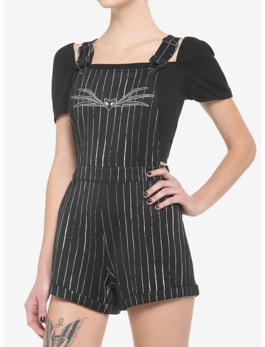 * Bottoms | Hunivers The Nightmare Before Christmas Jack Pinstripe Shortalls