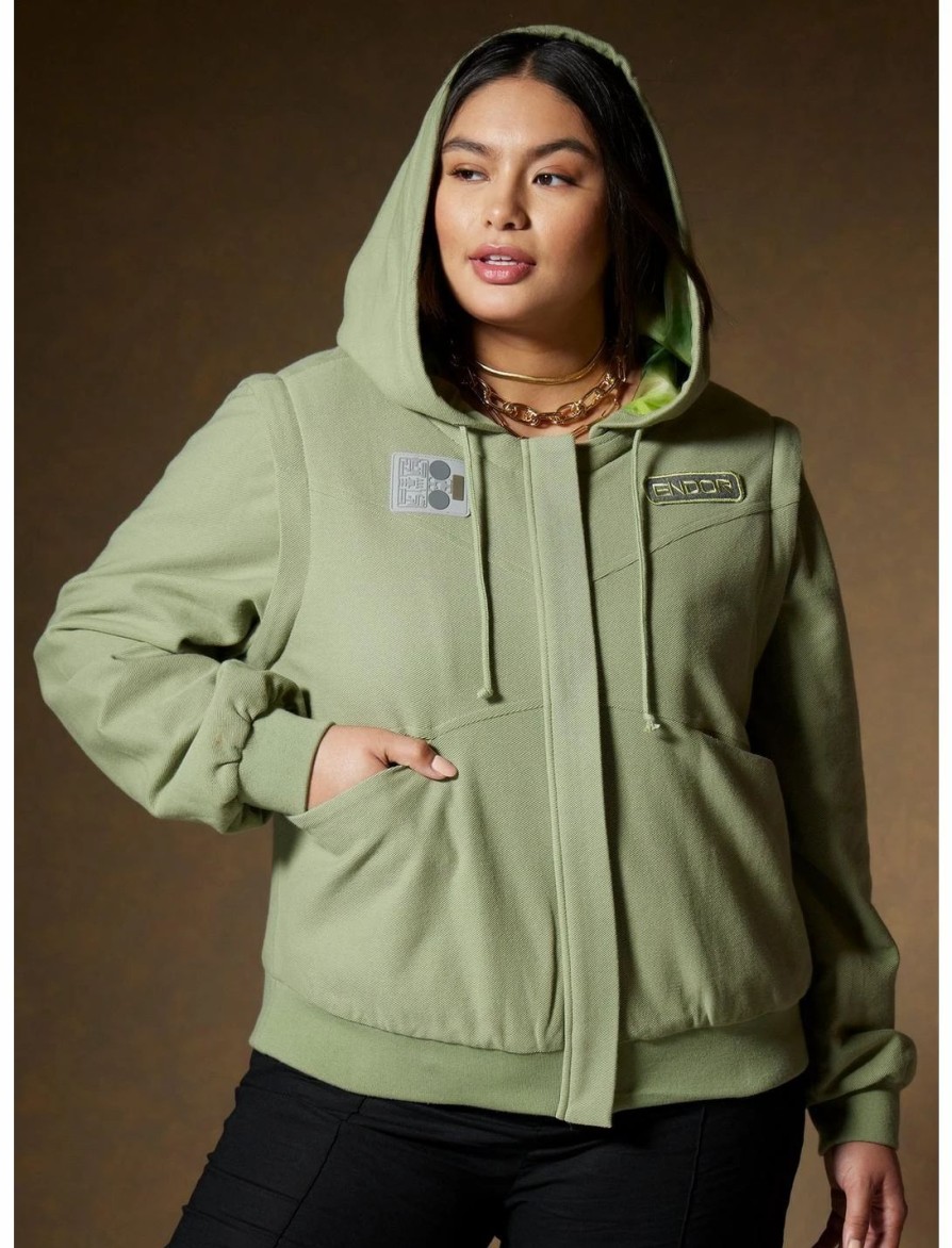 * Hoodies And Sweatshirts | Hunivers Her Universe Star Wars Leia Endor Jacket Plus Size