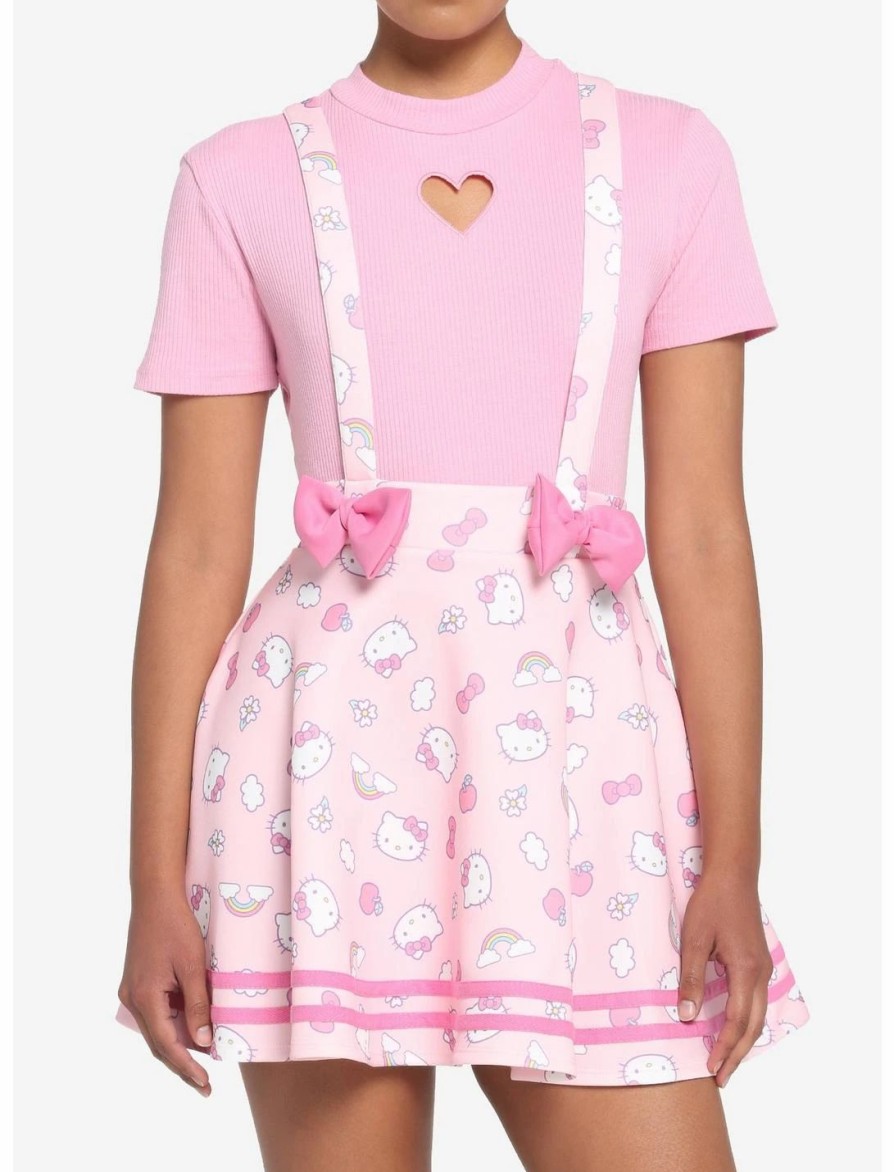 * Bottoms | Hunivers Hello Kitty Puffy Bow Suspender Skirt