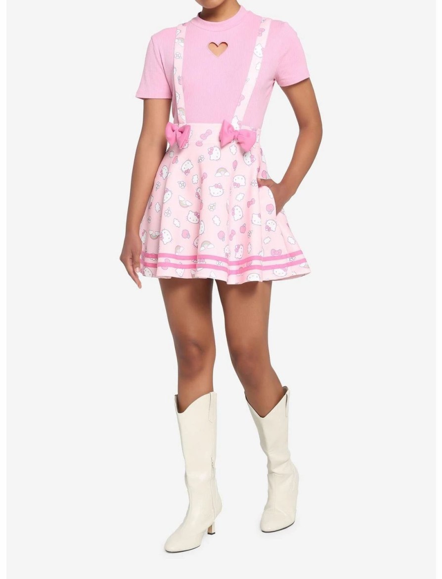 * Bottoms | Hunivers Hello Kitty Puffy Bow Suspender Skirt