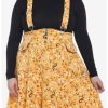 * Bottoms | Hunivers Disney Chip 'N' Dale Fall Floral Suspender Skirt Plus Size