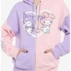 * Hoodies And Sweatshirts | Hunivers My Melody & Kuromi Pastel Split Hoodie