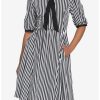 * Dresses | Hunivers Black & White Stripe Bow Retro Dress