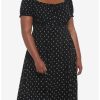 * Dresses | Null Black Crescent Moon Puff Sleeve Midi Dress Plus Size