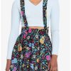 * Bottoms | Hunivers Disney Pixar Coco Sugar Skull & Guitar Velvet Suspender Skirt