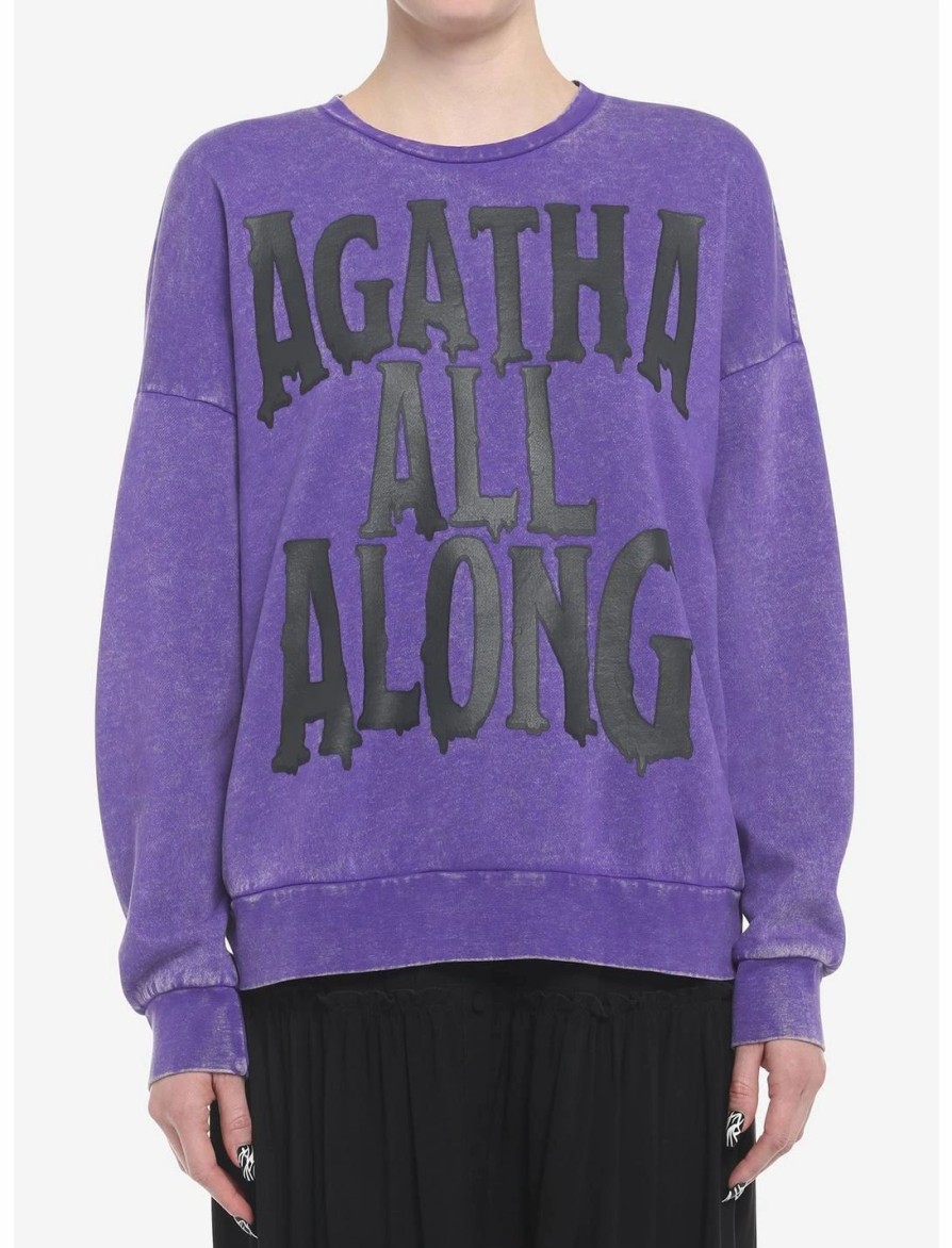 * Hoodies And Sweatshirts | Hunivers Her Universe Marvel Wandavision Agatha All Along Mineral Wash Sweatshirt