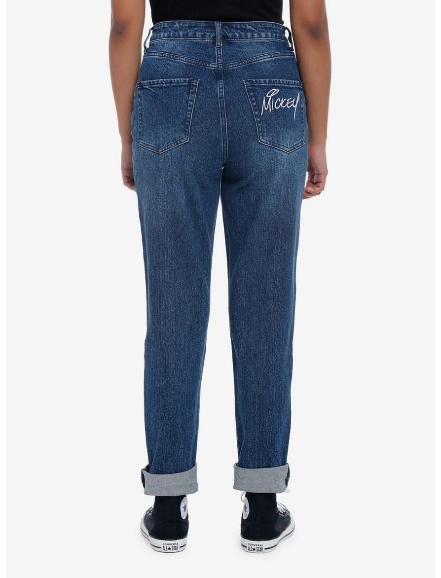 * Bottoms | Hunivers Her Universe Disney Mickey Mouse Dark Wash Mom Jeans