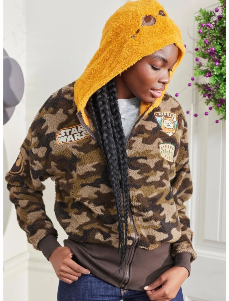 * Outerwear | Hunivers Her Universe Star Wars Ewok Sherpa Camouflage Hoodie