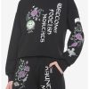 * Hoodies And Sweatshirts | Hunivers Her Universe Disney The Haunted Mansion Madame Leota Crop Sweatshirt