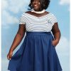 * Dresses | Hunivers Her Universe Disney Logo Retro Cap Sleeve Dress Plus Size