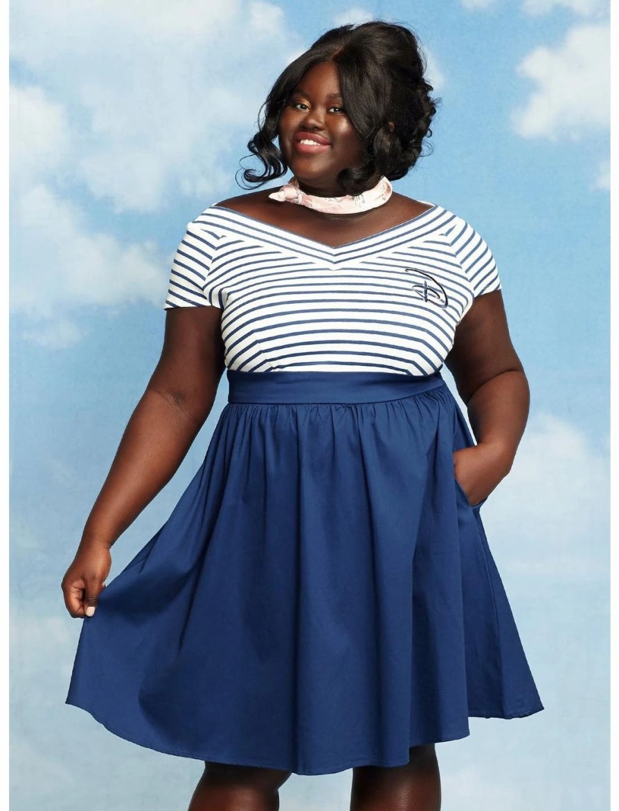 * Dresses | Hunivers Her Universe Disney Logo Retro Cap Sleeve Dress Plus Size