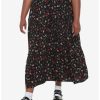 * Bottoms | Null Mushroom Tiered Button-Front Midi Skirt Plus Size