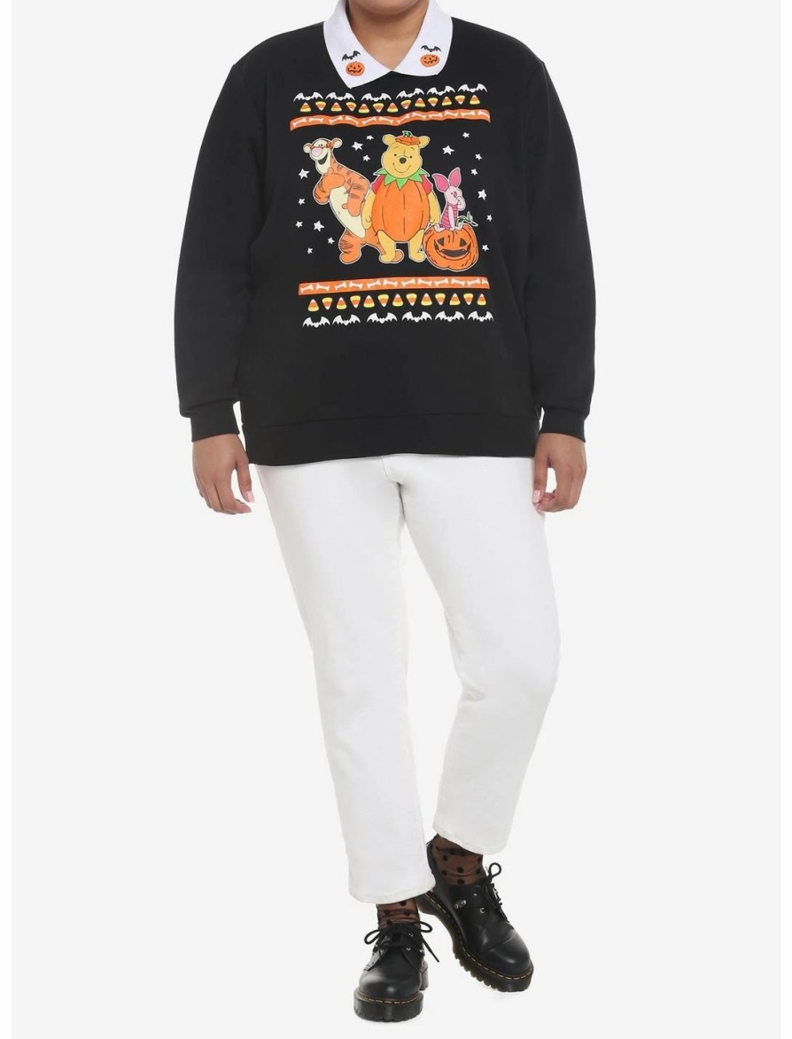 * Hoodies And Sweatshirts | Hunivers Her Universe Disney Halloween Winnie The Pooh & Friends Collared Sweatshirt Plus Size