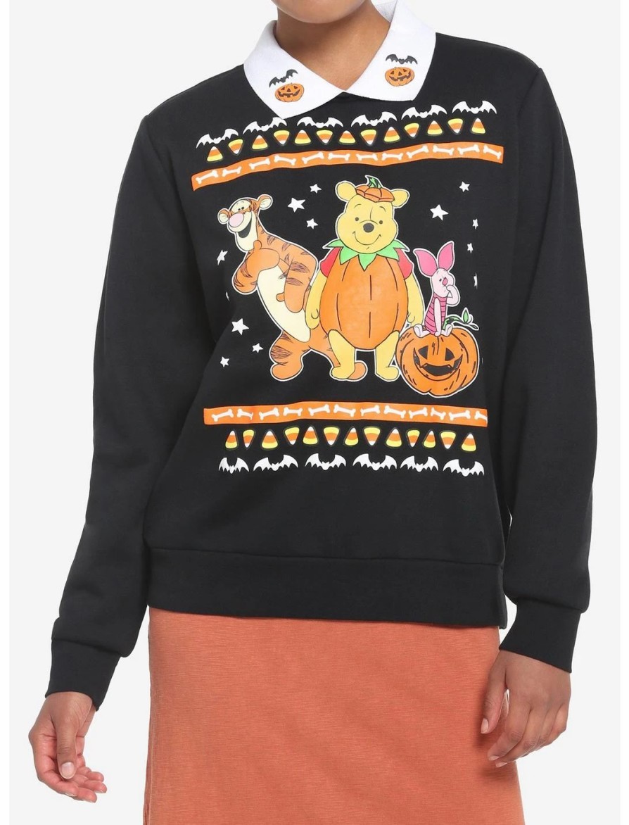 * Hoodies And Sweatshirts | Hunivers Her Universe Disney Halloween Winnie The Pooh & Friends Collared Sweatshirt