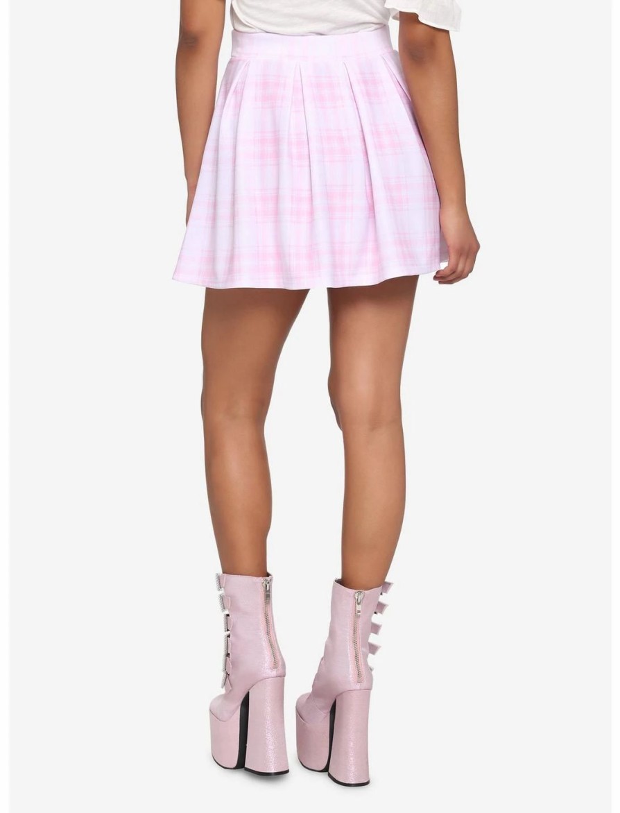 * Bottoms | Hunivers Pink Plaid Skirt