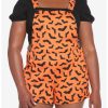 * Bottoms | Hunivers Orange & Black Bat Shortalls Plus Size