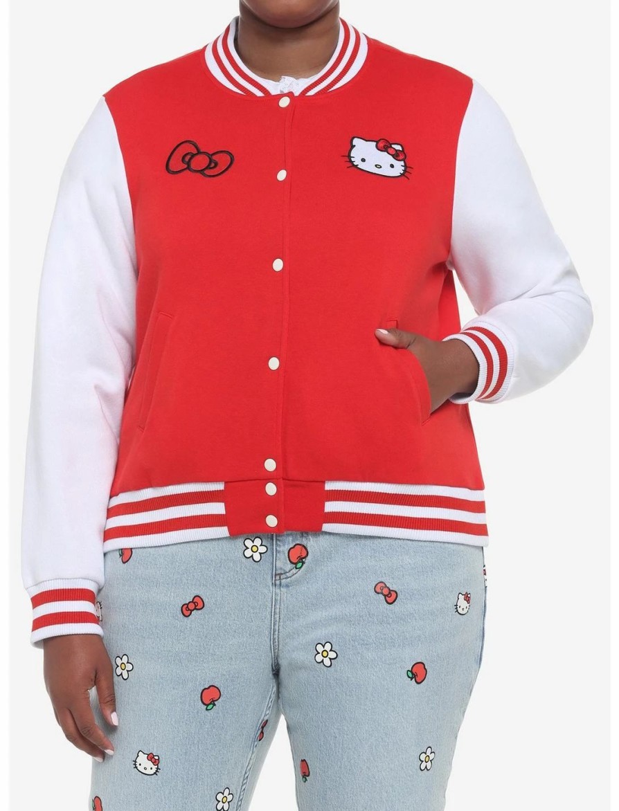 * Outerwear | Hunivers Hello Kitty Varsity Jacket Plus Size